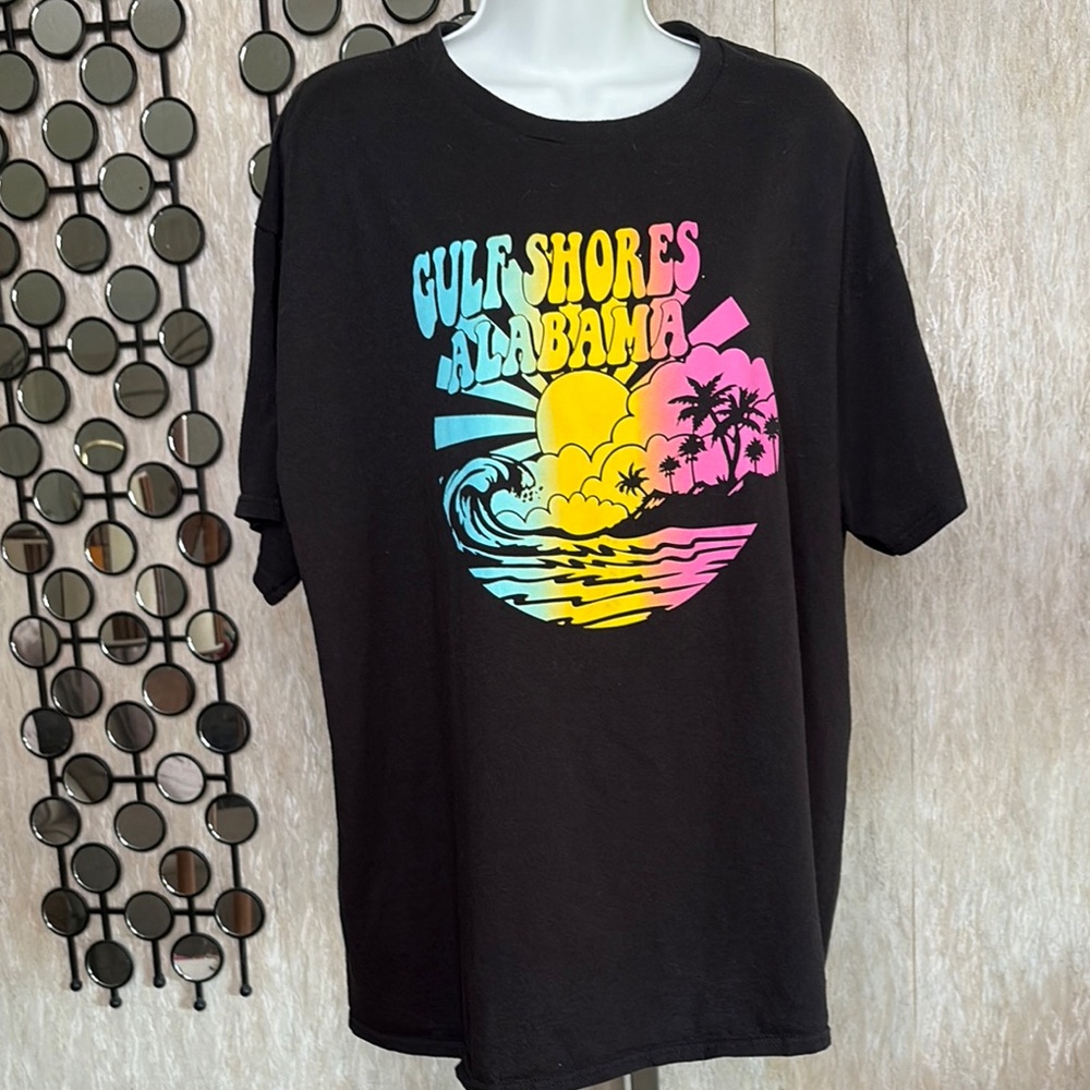 Delta Black T-Shirt with Gulf Shores Graphic